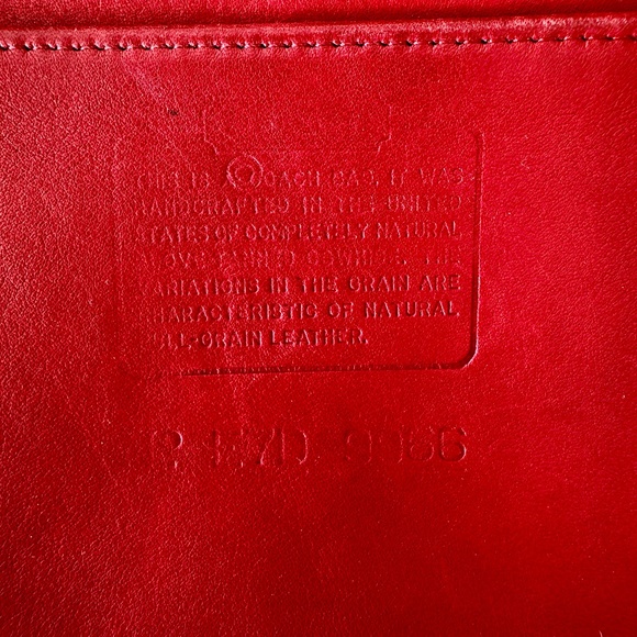 Red Vintage Coach Crossbody Bag - Picture 6 of 6